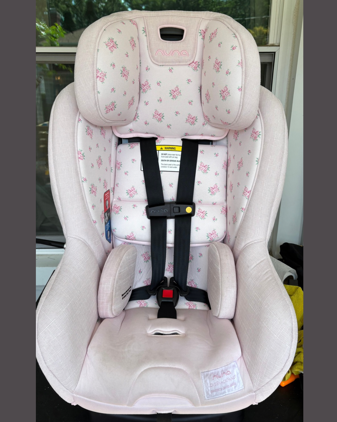 After β freshly detailed car seat